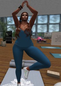 IndigoQueen King Avatar yoga pose