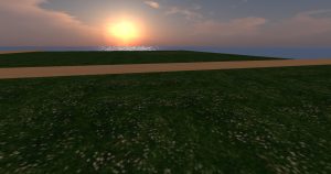 sunset on obsidian virtual land