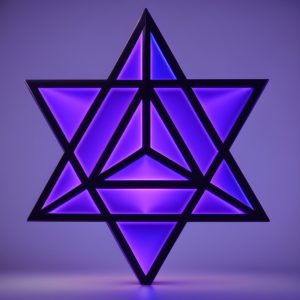 purple merkaba drawing